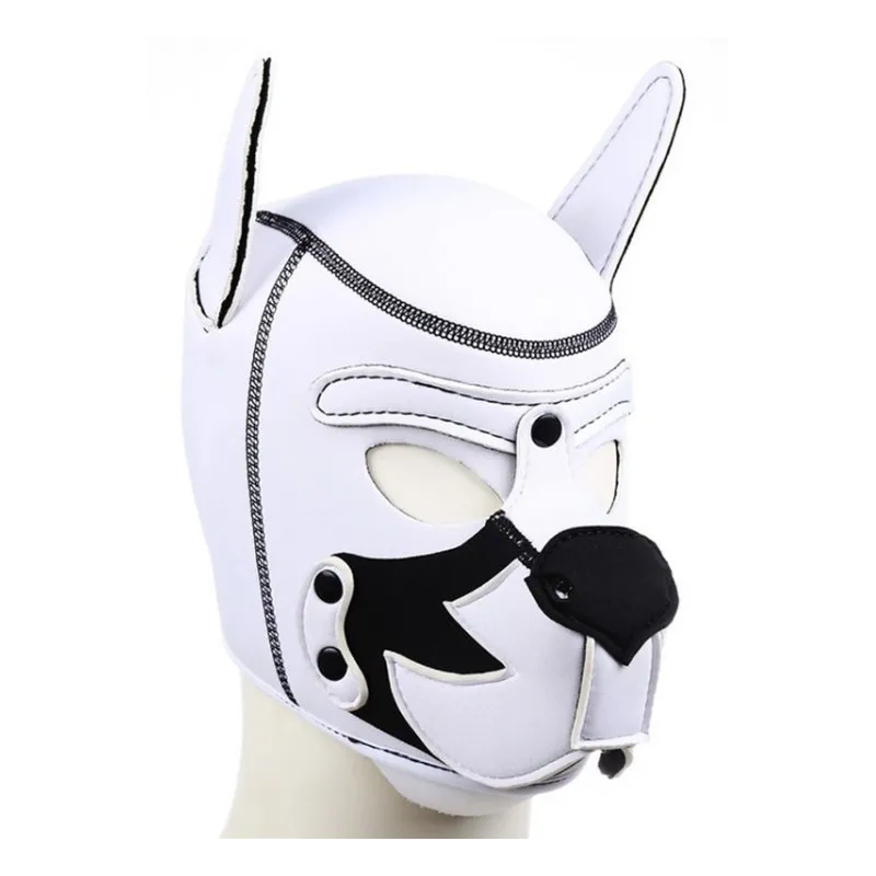 Kinky Puppy Cagoule PUPPY FOX Néoprène Noir-Blanc